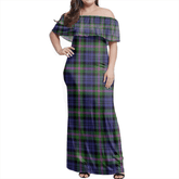 Clan Baird Modern Tartan Hawaii Dress KV49 Clan Baird Tartan Hawaii Dress